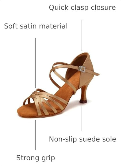 Women's Professional Latin Ballroom Salsa Dance Shoes