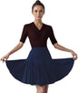 Ruffle Skirt Dance Wear Clothes for Women Black Ballroom Salsa Latin Dance Skirt