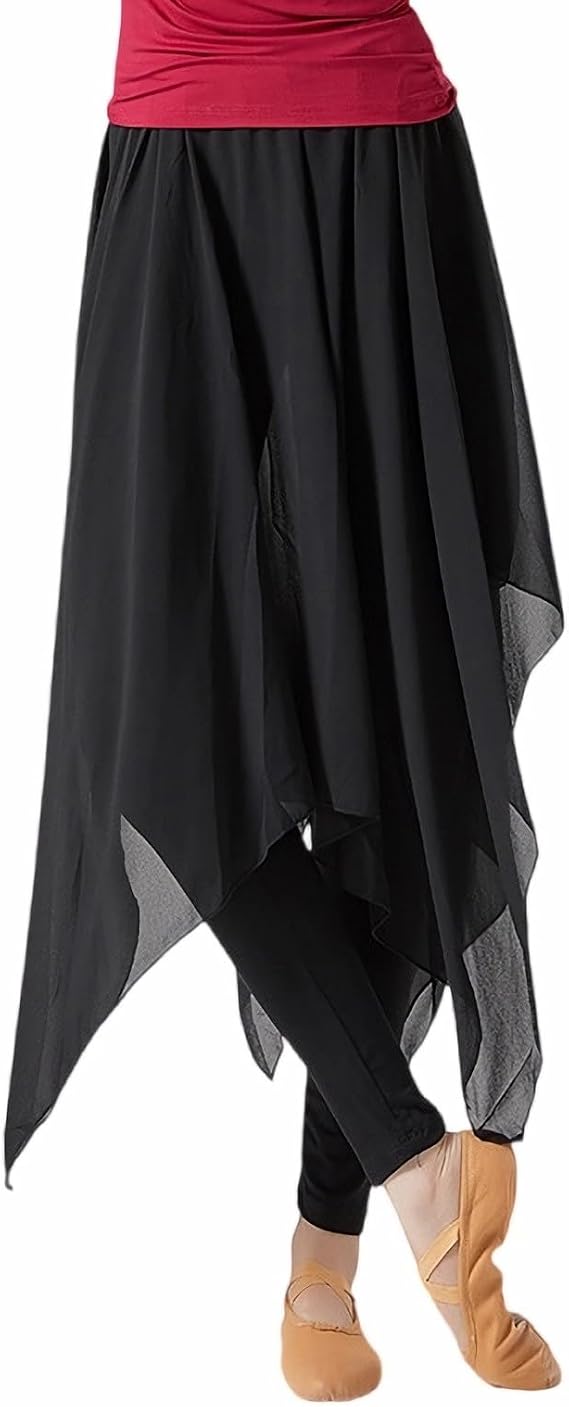 Women's Latin Dance Pants Modern Dance Pants Chiffon Training Clothes
