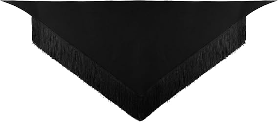 Ladies Latin Dance Fringed Triangle Hip Scarf Women High-Split Tassel Wrap Skirt Rumba Dancing Costume for Salsa Cha-cha