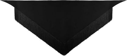 Ladies Latin Dance Fringed Triangle Hip Scarf Women High-Split Tassel Wrap Skirt Rumba Dancing Costume for Salsa Cha-cha