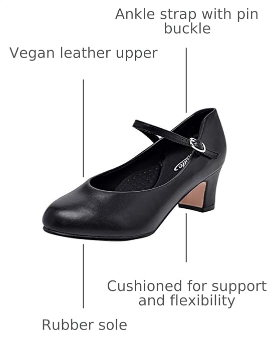 2" Ankle Strap Character Shoes for Women
