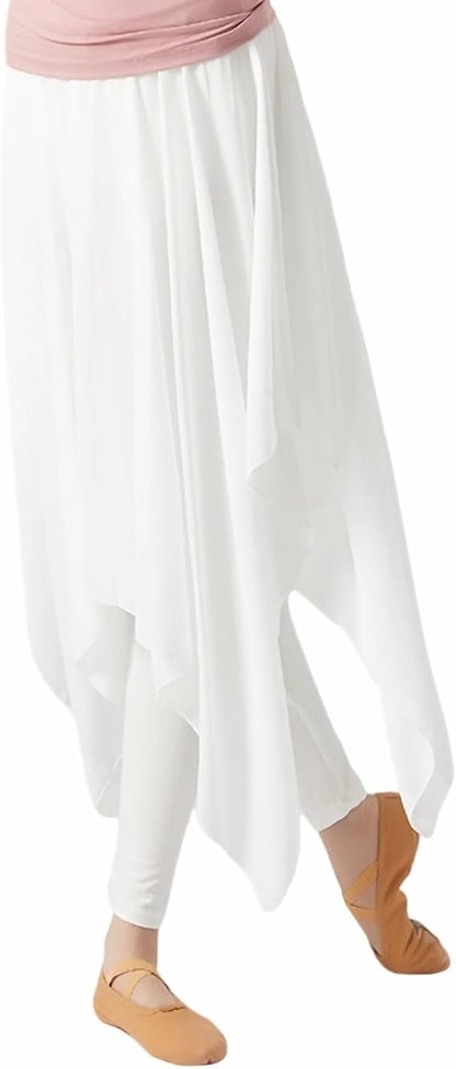 Women's Latin Dance Pants Modern Dance Pants Chiffon Training Clothes