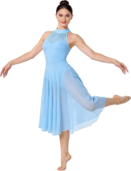 Lyrical Dance Costume for Women Contemporary Dance Dress Flowy Lyrical Style Costume