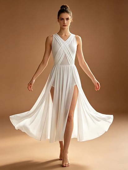 Lyrical Dance Dress for Women,Dancing Costume