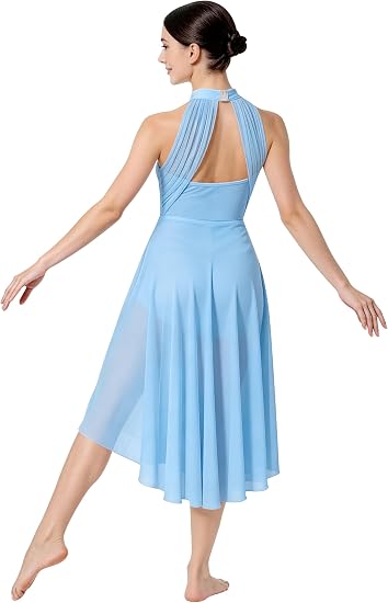 Lyrical Dance Costume for Women Contemporary Dance Dress Flowy Lyrical Style Costume