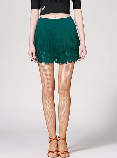 Fringe Dance Skirts for Women Teens Ballroom Latin Salsa Skirt