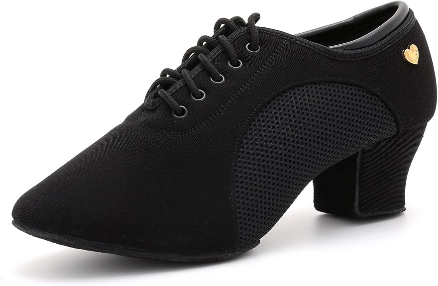 Women's Latin Dance Shoes Lace-up Ballroom Modern Salsa Rhythm Teaching Practice Professional Performance Dance Shoes