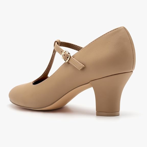 2.5" T-Strap Character Shoes for Women