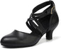 1920s Black Character Women's Dance Shoes 2 Inch Heel Closed Toe Suitable for Tango Fellowship Salsa Flamenco Wedding