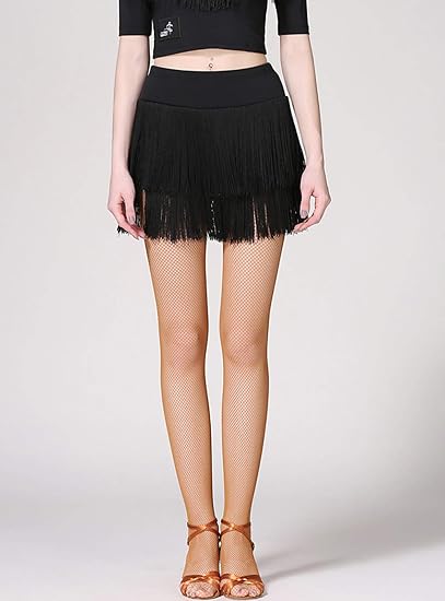 Fringe Dance Skirts for Women Teens Ballroom Latin Salsa Skirt
