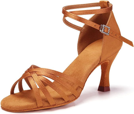 Women's Ballroom Latin Salsa Dance Shoes, Model EM213