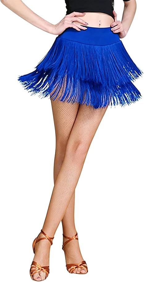 Fringe Dance Skirts for Women Teens Ballroom Latin Salsa Skirt