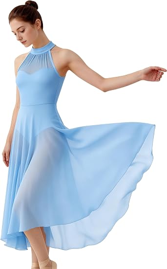 Lyrical Dance Costume for Women Contemporary Dance Dress Flowy Lyrical Style Costume