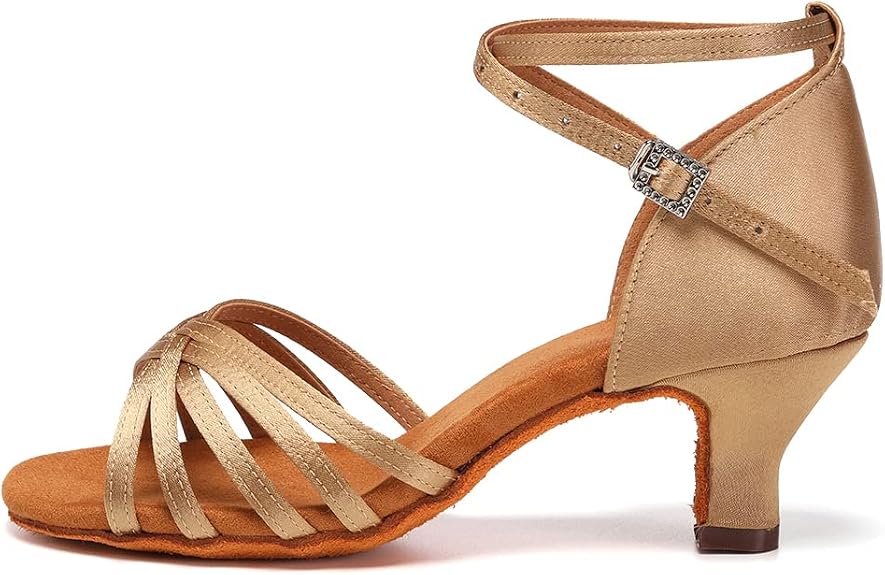 Ballroom Latin Dance Shoes for Women Salsa Tango Practice Dancing Shoes 2 Inch Heel