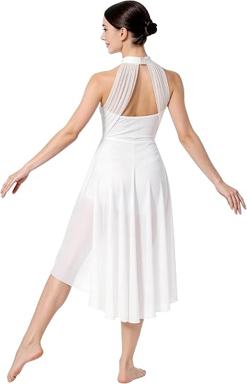 Lyrical Dance Costume for Women Contemporary Dance Dress Flowy Lyrical Style Costume