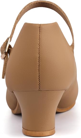Women's Character Shoe Ankle Strap 1.5'' Latin Dance Shoes