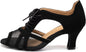 Women's Latin Dance Shoes Lace-up Ballroom Salsa Bachata Practice Dance Shoes 2.5" Heel