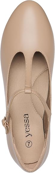 2.5" T-Strap Character Shoes for Women, 1920s Ballroom Latin Dance Shoe