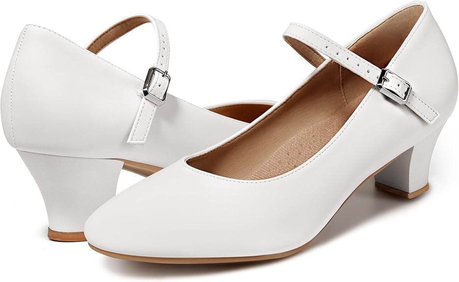 Women's Character Shoe Ankle Strap 1.5'' Latin Dance Shoes