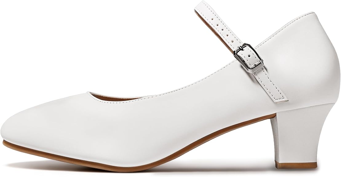 Women's Character Shoe Ankle Strap 1.5'' Latin Dance Shoes
