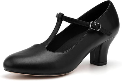 2.5" T-Strap Character Shoes for Women
