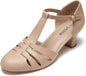 2" T-Strap Character Shoes for Women, 1920s Flapper Dance Shoes Ballroom