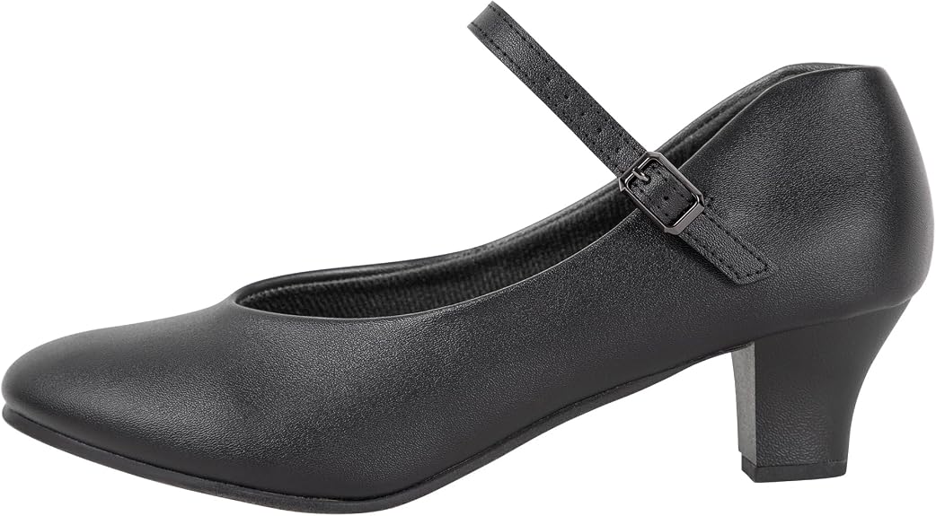 Women's Character Shoe Ankle Strap 1.5'' Latin Dance Shoes