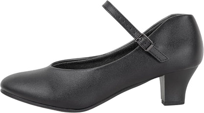 Women's Character Shoe Ankle Strap 1.5'' Latin Dance Shoes