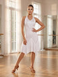 Rhinestone Fringe Latin Dance Dress for Women Tassel Halter Flapper Dresses 1920s Gatsby Handkerchief Salsa Dancing Costume