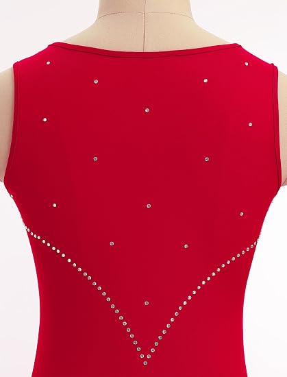 Women Latin Dance Dress Sleeveless V Neck Rhinestone Top Midi Fringe Skirt Jazz Ballroom Outfit