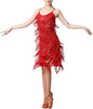 Women Sequin Tassel Dress Sleeveless Stand Collar Fringe Latin Salsa Cha Cha Jazz Dance Costume