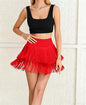 Fringe Dance Skirts for Women Teens Ballroom Latin Salsa Skirt