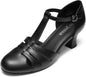 2" T-Strap Character Shoes for Women, 1920s Flapper Dance Shoes Ballroom