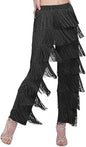 Women's 7 Tier Tassel Latin Dance Fringe Pants