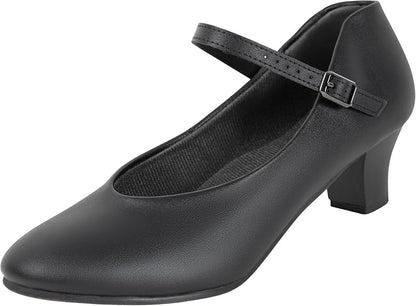 Women's Character Shoe Ankle Strap 1.5'' Latin Dance Shoes