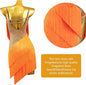 Women's Latin Dance Dress Tassels Competition Performance Elegant and Dynamic Dancewear