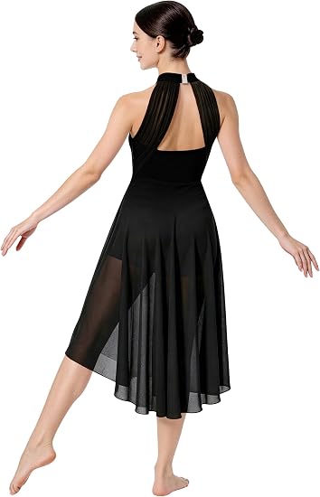 Lyrical Dance Costume for Women Contemporary Dance Dress Flowy Lyrical Style Costume
