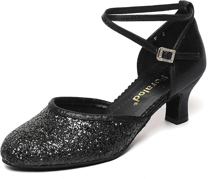 Character Shoes for Women, Woman Ballroom Dance Shoes, 1920s Flapper Shoes, Latin, Salsa, Party Dress Shoes Low Heels, Ankle Strap Pumps