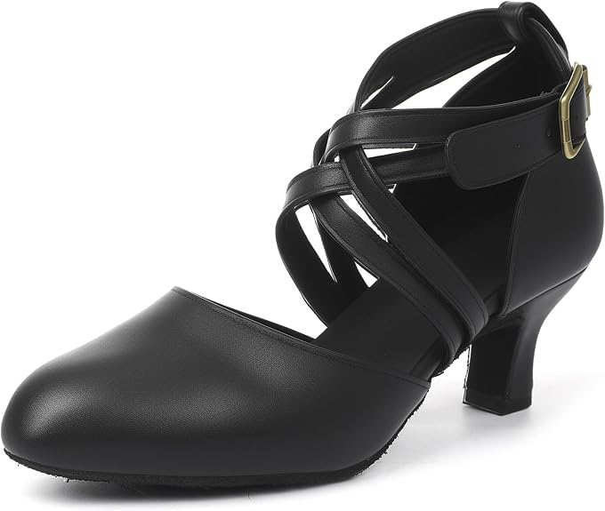 Latin Dance Shoes for Women,Lace-up Ballroom Heels for Modern Teaching Practice