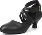 Latin Dance Shoes for Women,Lace-up Ballroom Heels for Modern Teaching Practice