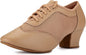 Women's 2" Practice Dance Shoes Latin Dance Shoes Lace-up Ballroom Modern Salsa Rhythm Teaching Practice Professional Performance Dance Shoes