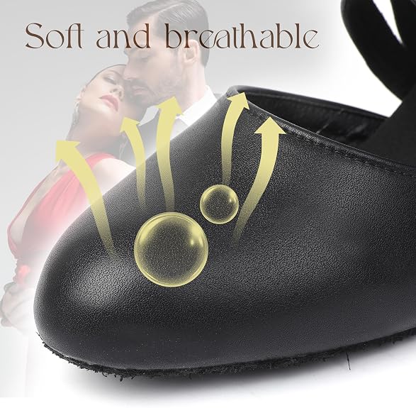 Latin Dance Shoes for Women,Lace-up Ballroom Heels for Modern Teaching Practice