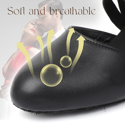 Latin Dance Shoes for Women,Lace-up Ballroom Heels for Modern Teaching Practice