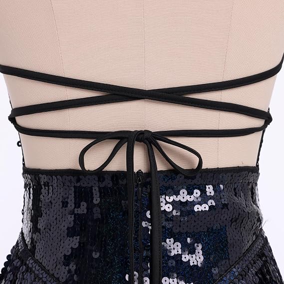Women Sequin Fringe Bodysuit Sparkly Tassel Leotard Romper Latin Dance Dress Sexy Festival Rave Party Outfits