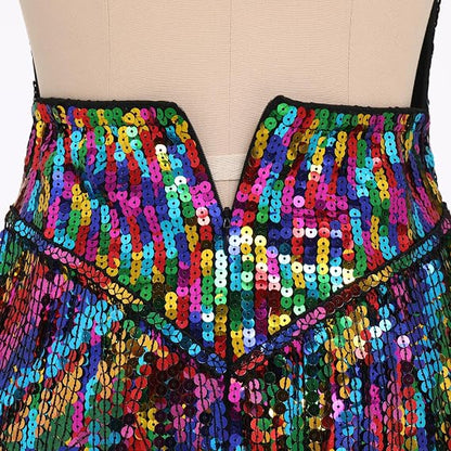 Sexy Sequins Fringe Bodysuit Halter Lace Up Back Jazz Latin Dance Tassel Leotard Acrobat Costume Rave Concert Outfits