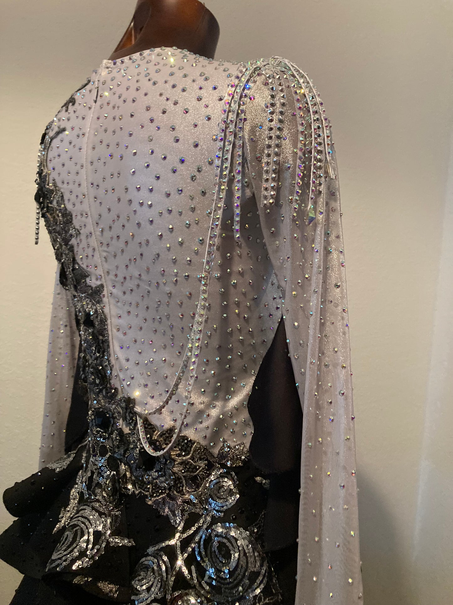 Silver/Black Ballroom Standard Dress