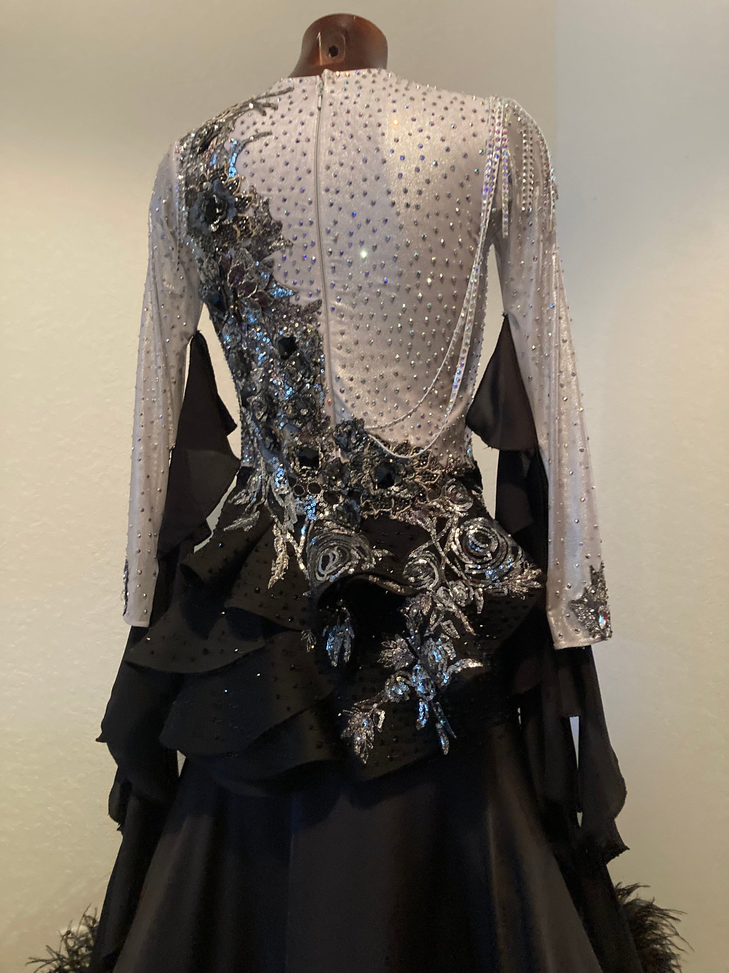 Silver/Black Ballroom Standard Dress
