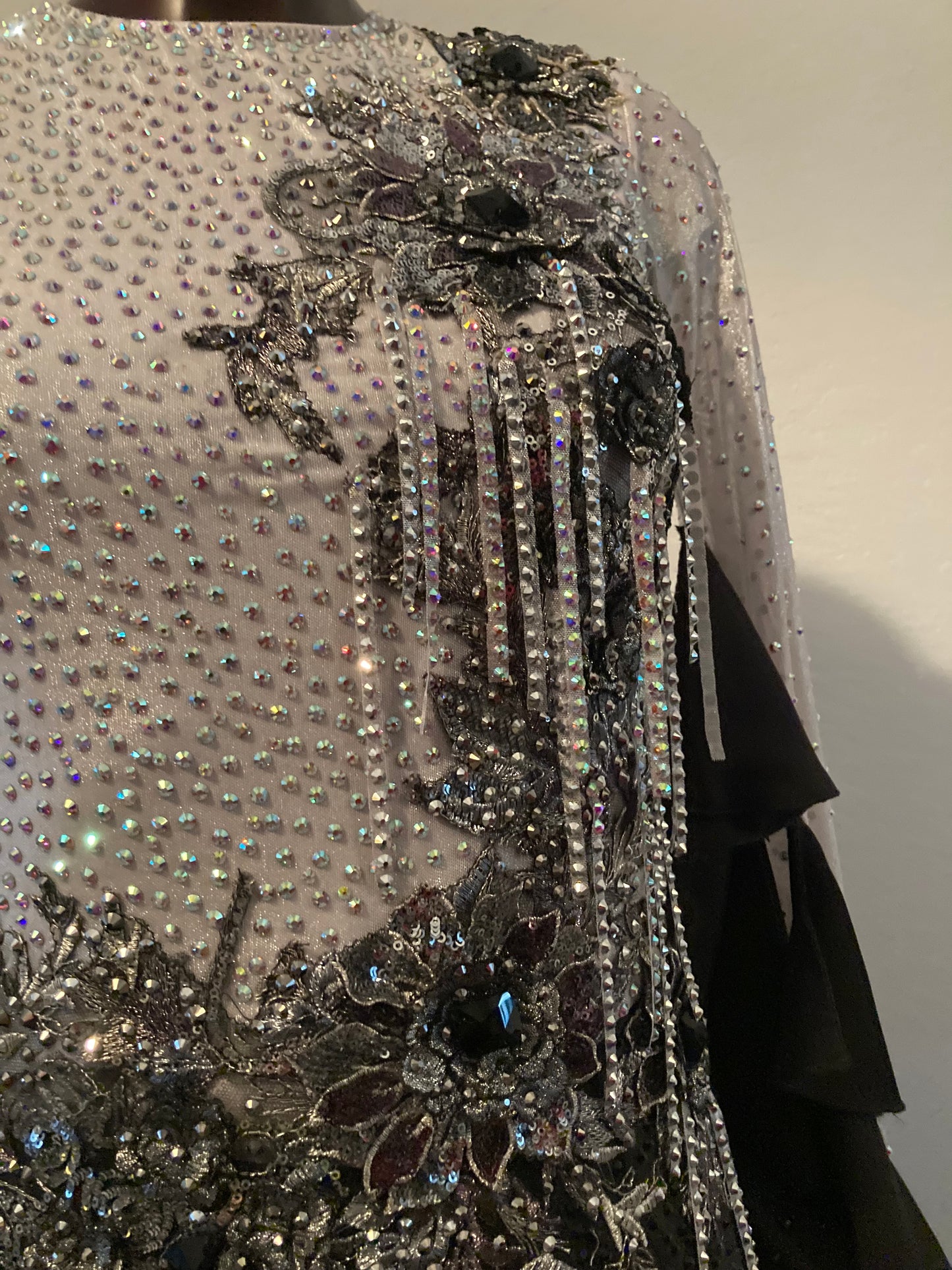 Silver/Black Ballroom Standard Dress