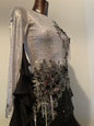 Silver/Black Ballroom Standard Dress
